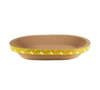 CoudarTitie Cat Scratcher Bowl Lounge Nid pour Chat Grattage Lounge Matelas Ovale Couch Lounge Surface Confortable en Carton Jouet à Gratter Adapté pour La, 52.5cmx37cmx9cm