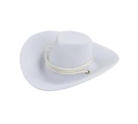 CoudarTitie Chapeau West Miniature pour Figurines de Collection à L'échelle 1/6, blanc