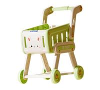 CoudarTitie Chariot de Courses pour Enfants, Jouet D'imitation, Caddie éducatif pour Bébés et Enfants (garçons et Filles), Vert