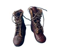 CoudarTitie Chaussures pour Figurines Articulées à L'échelle 1/6, Chaussures pour Poupées Masculines de 30 Cm, Accessoires de Costume, Bottes de Soldat à Mont