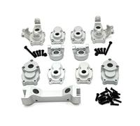 CoudarTitie Children Play Vehicle Kit Ensemble de Direction Métal Aluminium Tasse Avant Arrière Support de Bielle Sièges C Remplacement Complet pour Modèles, Argent