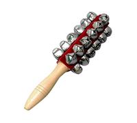 CoudarTitie Clochette de Noël, Grelot, Maillet, Instrument de Musique pour Enfants pour Les Spectacles Du Nouvel An, rouge