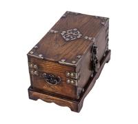 CoudarTitie Coffret de Collection, Accessoire D'escape Game, Boîte à Bijoux Pratique, Robuste et Réutilisable, Petite Boîte En Bois avec Serrure pour Annivers