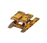 CoudarTitie Cric de Garage à L'échelle 1/64, Décor de Micro-garage, Scène D'atelier de Réparation Créative et Robuste, Simulation de Pont élévateur Miniat, Jaune