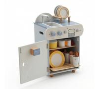 CoudarTitie Cuisine Jouet en Bois pour Enfants avec Plaque Chauffante Simulée et Construction Robuste pour Favoriser Le Jeu Rôle et Les Compétences Sociales dans Créatif