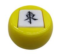 CoudarTitie Dés de Mahjong Chinois, Dés à Plusieurs Faces, Cadeaux de Fête, Jeu de Table, Jeu de Société, Jouet de Divertissement, Dés Polyédriques pour Soirées K, jaune