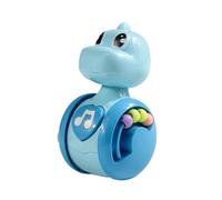 CoudarTitie Dinosaure à Bascule pour Bébés de 0 à 3 Ans, Jouet D'éveil Créatif et Ludique, Idéal pour Passés sur Le Ventre. Convient Aux Garçons E, Bleu