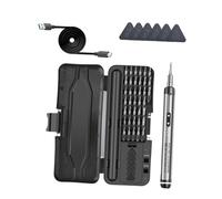 CoudarTitie Electric Screwdriver Ensemble Mini Outil Sans Fil Kit Réparation Précision 38 Embouts LED Indicateur Ergonomique Adapté pour Téléphone Or, Gris