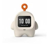 CoudarTitie Enfant Appareil d'apprentissage Robot Éducatif Parlant Assistant de Bureau Écran Intelligent pour Mémos et Horaires Rappels Compagnon d'apprentissage, Blanc