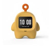 CoudarTitie Enfant Appareil d'apprentissage Robot Éducatif Parlant Assistant de Bureau Écran Intelligent pour Mémos et Horaires Rappels Compagnon d'apprentissage, Jaune