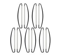 CoudarTitie Ensemble de 10 Mâts pour Bannières à Traction Manuelle, Composés de Deux Mâts Parallèles et D'une Poignée Ergonomique Antidérapante. Maintient Les, Noir 24 Cm