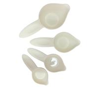 CoudarTitie Ensemble de 4 Tasses à Mesurer En Braille, Outils de Cuisine, Matériel D'apprentissage, Robustes et Légères, Tasses à Mesurer Graduées pour Débuta