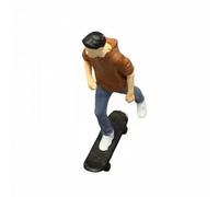 CoudarTitie Ensemble de 5 Figurines Miniatures de Patineurs En Résine, Idéales pour Les Collectionneurs, Les Expositions, Les Dioramas et Les Maquettes de Villes, 5 pièces