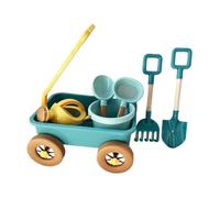 CoudarTitie Ensemble de Chariot pour Jeu D'imitation, Jouet D'extérieur, Outil de Jardin, Multicolore, Véhicule Motorisé Portatif, Chariot de Plage, Jouet, Bleu