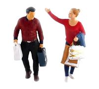 CoudarTitie Ensemble de Figurines Miniatures Représentant Un Train, Idéal pour La Décoration Intérieure, Style 1 Rouge