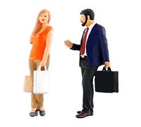 CoudarTitie Ensemble de Figurines Miniatures Représentant Un Train, Idéal pour La Décoration Intérieure, Style 2 Bleu