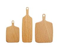 CoudarTitie Ensemble de Planches de Service Miniatures En Bois pour La Décoration de La Cuisine D'une Maison de Poupée, Brun clair