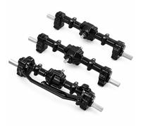 CoudarTitie Essieu de Véhicule pour Voiture RC Ensemble d'Essieu Élevé Transmission Pont Différentiel Métal pour Multi-essieux 1/16 B16 B36 Connexion 5 Mm Limite, Noir