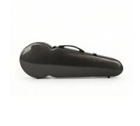 CoudarTitie Étui Violon Carbone Étui Rigide Housse Coffret Coque Finition Brossée et Tissée Style Intérieur Doux avec Sangles Rangement Séparé Fermeture, Texture Noire, 15-16.5 Pouces