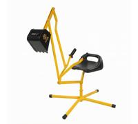 CoudarTitie Excavatrice Manuelle pour Enfants Engin de Creusement Jouet Manuel à Pédale Siège Noir Construction en Métal Adaptée à l'Activité Motrice Plage Cour Extérieure, Petite Taille sans Roues
