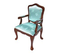 CoudarTitie Fauteuil Miniature, Accessoire de Maison de Poupée, Ornement Photographique En Bois et Tissu, Idéal pour La Décoration D'une Chambre D'enfant, Célibataire