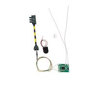 CoudarTitie Feu de Circulation Miniature à 3 Feux pour Train Miniature, échelle HO, pour Micro- et Architecture, Pôle Jaune Noir