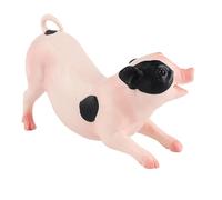 CoudarTitie Figurine de Porcelet Miniature à Collectionner, Objet de Décoration Unique, Jouet éducatif pour Offrir Ou à Exposer sur Un Bureau, Allongé
