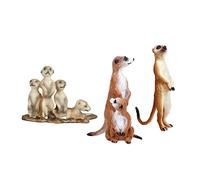 CoudarTitie Figurines de Suricates Debout D'Afrique - Décoration de Bureau