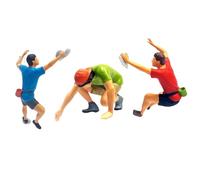 CoudarTitie Figurines D'escalade à L'échelle 1:87, Modèles Réduits En Résine, Dioramas, Accessoires de Cinéma, Scènes Miniatures, Accessoires pour, 3 Pièces