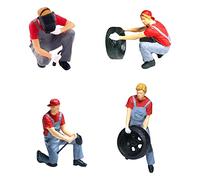 CoudarTitie Figurines Humaines à L'échelle 1/64 pour Dioramas et Micro-, Rouge B