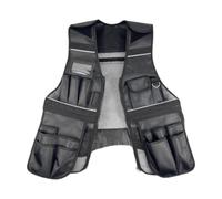 CoudarTitie Gilet Porte-outils à Fermeture éclair et Poches Multiples pour Artisans, Ateliers et Ingénieurs