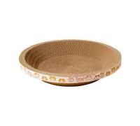 CoudarTitie Griffoir pour Chats Planche à Griffer Circulaire Coussin à Gratter en Carton Nid à Griffer pour Chat Lit Protecteur de Meubles Fabriqué en Carton, Grand
