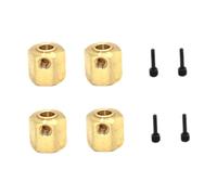 CoudarTitie Hexagones de Roue de Voiture RC, Pièces de Rechange pour L'entretien, Adaptateur Métallique pour Modèles Yk4082, 4102 et 6061, 4x4 Sans Arbre de Sortie