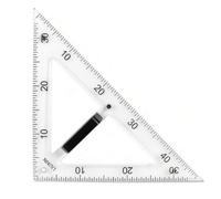 CoudarTitie Itrument Géométrie Traparent Poignée Amovible Précis til Géométrie Magnétique Graduatio Portable pr Eeignants, Élèves, Règle Triangle 45