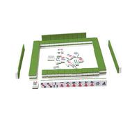 CoudarTitie Jeu de 144 Mini-tuiles de Mahjong (version Chinoise), Jeu de Société Traditionnel pour Les Loisirs et Les En Résidence étudiante, Vert