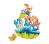 CoudarTitie Jeu de Construction en Bois, Blocs D'empilage d'animaux, Apprentissage Précoce, Reconnaissance des Formes, Motricité Fine pour Filles et Garço