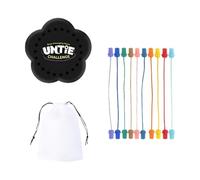 CoudarTitie Jeu de Démêlage de Cordes, Jeu de Tri de Nœuds, Jeu de Réflexion, Jeu de Société pour Dénouer Les Nœuds, Puzzle de Cordes pour Garçons et Filles