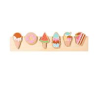 CoudarTitie Jeu de Puzzle éducatif En Bois avec Blocs D'association de Formes et de Couleurs, Idéal pour Développer La Pensée Des Enfants. Cadeau Parfait pour, le dessert