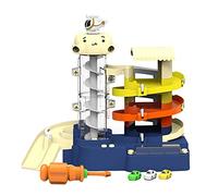 CoudarTitie Jeu de, Voitures de Course, Jouets de Wagons, Jeu de Construction pour Garçons et Filles, Jouet D'aventure pour Enfan, 3 escaliers