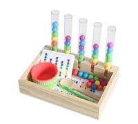 CoudarTitie Jeu Educatif Perles Compétence Dextérité Formes Variées Bois Utilisé pour Enfants Séances d'Éducation Loisirs à la Maison