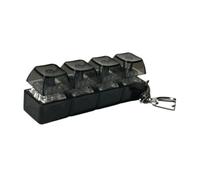 CoudarTitie Jouet Clavier Anti-stress Porte-clés avec Boutons Faciles à Utiliser Structure Mécanique Matière Agréable Adapté à La Relaxation Quotidienne, Noir