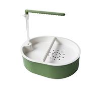 CoudarTitie Jouet de Bain pour Perroquets avec Pompe et Perchoir pour Calopsittes, Perruches et Oiseaux de Petite et Moyenne Taille
