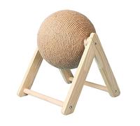 CoudarTitie Jouet Griffoir pour Chat Balle Griffoire Rotative Simple Support Anti- Bois Solide Sisal Jouet Chaton Mobilier Protecteur Adapté à, en Forme de V