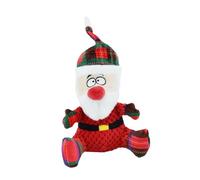 CoudarTitie Jouet Noël Chien Peluche Jouet Chiot Molaires Peluche Jouet Animal Interactif avec Son Adapté pour Jeu Chiot Relaxation Maison, Le Père Noël