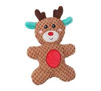 CoudarTitie Jouet pour Chien Amusant et Couineur avec des Dents Souples pour des de Noël Joyeux, Wapiti