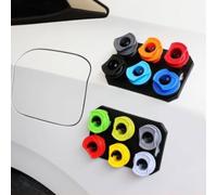 CoudarTitie Kit d'Entonnoir Remplissage pour Fluis Automobiles Base à Bleu Cône Rouge Buses Angulaires Plateau Rangement pour Ajout d' Moteur Entrien Véhicule Atelier