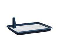 CoudarTitie Litière pour Chien Bac à Litière Tapis de Propreté Plateau pour Animaux avec Conception Anti-Fuite pour Un Nettoyage Facile Adapté comme Cadeau pour, Bleu Profond