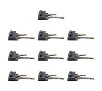 CoudarTitie Lot de 10 Clips de Connexion pour Alimentation Numérique à L'échelle Ho (1/87), Pièces Détachées, Accessoires de Modélisme Ferroviaire pour Trains, Gris