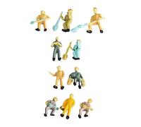 CoudarTitie Lot de 10 Figurines Miniatures de Cheminots Au 1/43 pour Diorama de Voie Ferrée
