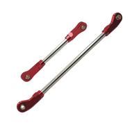 CoudarTitie Lot de 2 Servomoteurs de Direction 1/10 En Alliage D'aluminium, Accessoires de Modèle RC, Tige de Direction Réglable et Robuste pour Voiture RC 10, Rouge